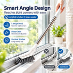 Telescopic Crevice Cleaning Brush – 43.3" Long-Handle Narrow Gap Scrubber