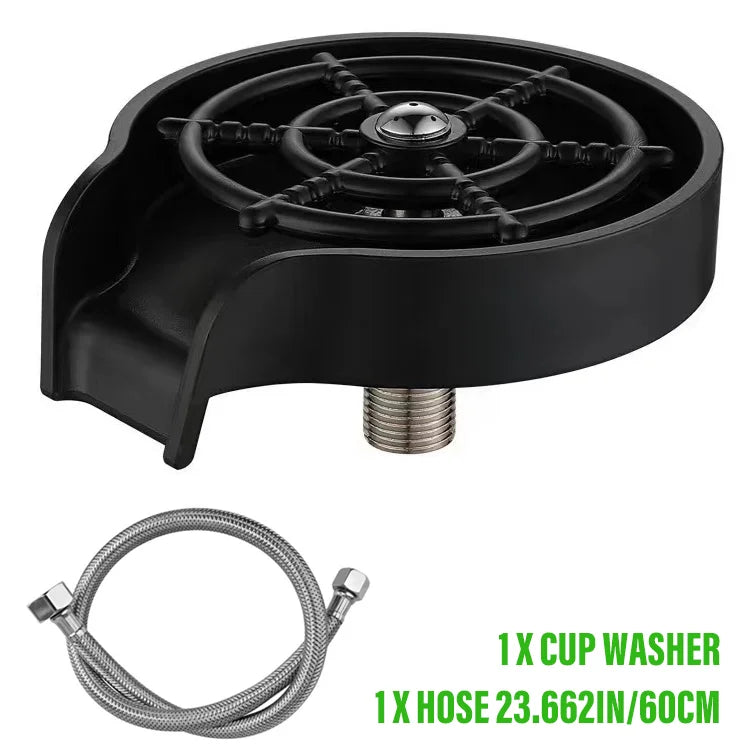 360° Rotating High-Pressure Cup Rinser for Kitchen Sinks - Effortlessly Blasts Away Residue in Seconds