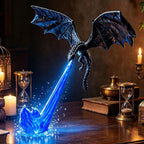 3D Dragon Fire Bookshelf Light – Flying Fantasy Nook Decor