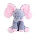 Peek-a-Boo Singing Elephant Plush Toy – Interactive Baby Gift