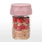 Overnight Oats Containers with Lids & Spoons
