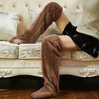 ✨ TeddyCozy - Premium Plush Thigh-High Warmers