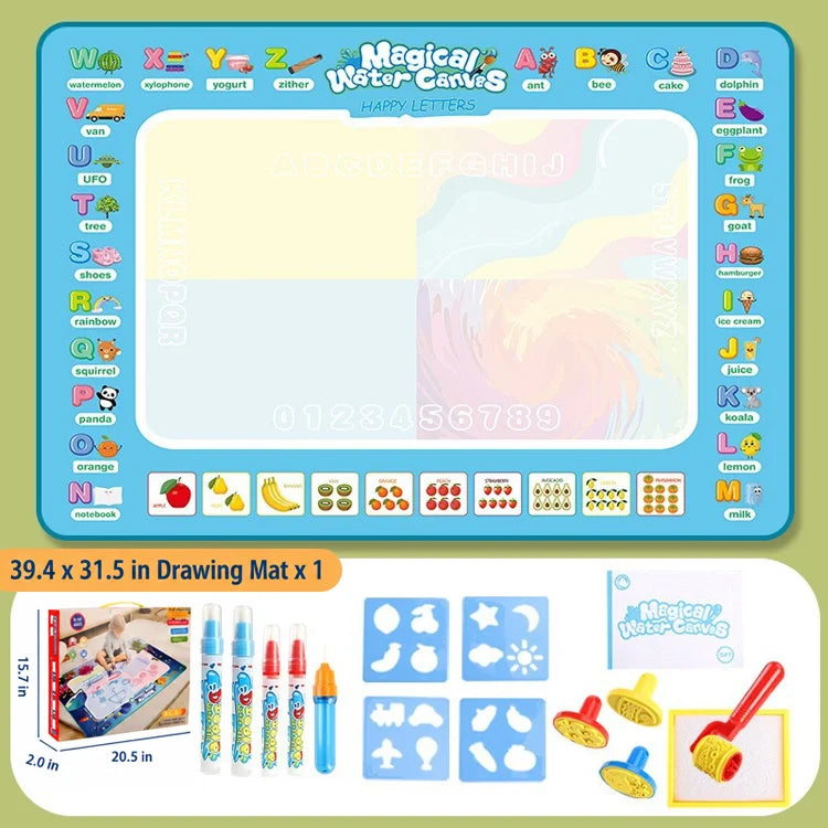 Reusable Water Magic Drawing Mat — Creative Learning Gift For Kids