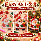 24-Piece Christmas DIY Diamond Art Ornament Kit – Sparkling Holiday Craft Set