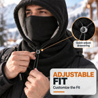 3-in-1 Fleece Hooded Face & Neck Warmer – Adjustable Cold-Weather Cover