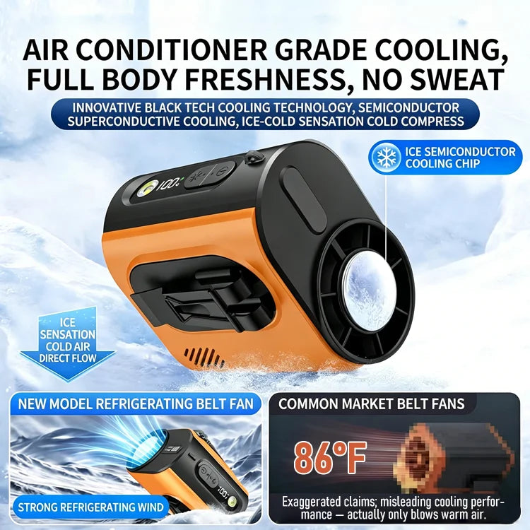 Hands-Free Cooling Mist Fan – Portable Wearable Air Conditioner for Summer