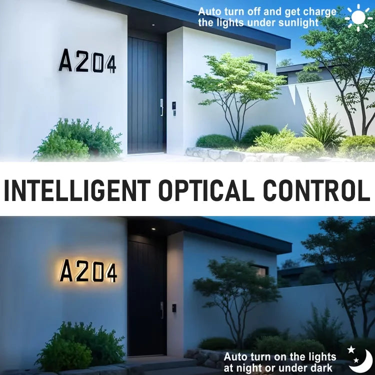 SnuggyHome™ Solar Address Light — Warm, Clear & Easy to Find