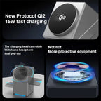 3-in-1 Magnetic Wireless Charging Stand for iPhone, Apple Watch & AirPods