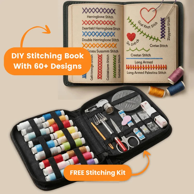 Ultimate DIY Embroidery Stitch Book Kit