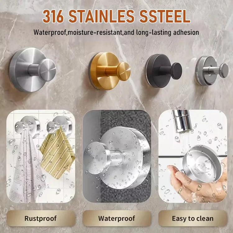 No-Drill Heavy-Duty Suction Cup Hooks — Strong Hold, Zero Damage