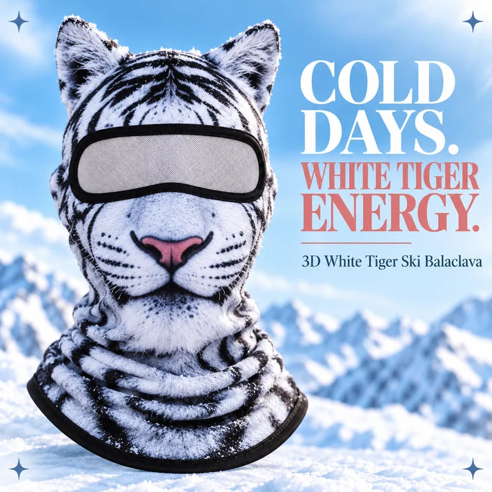 3D Animal Face Winter Balaclava – Full-Coverage Ski Mask