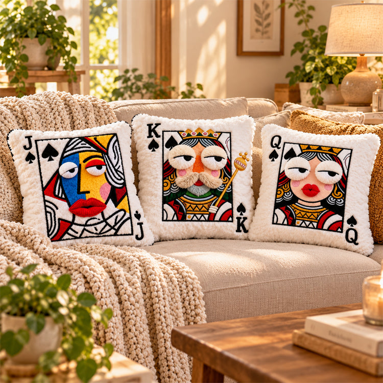 Queen of Spades 3D Statement Throw Pillow