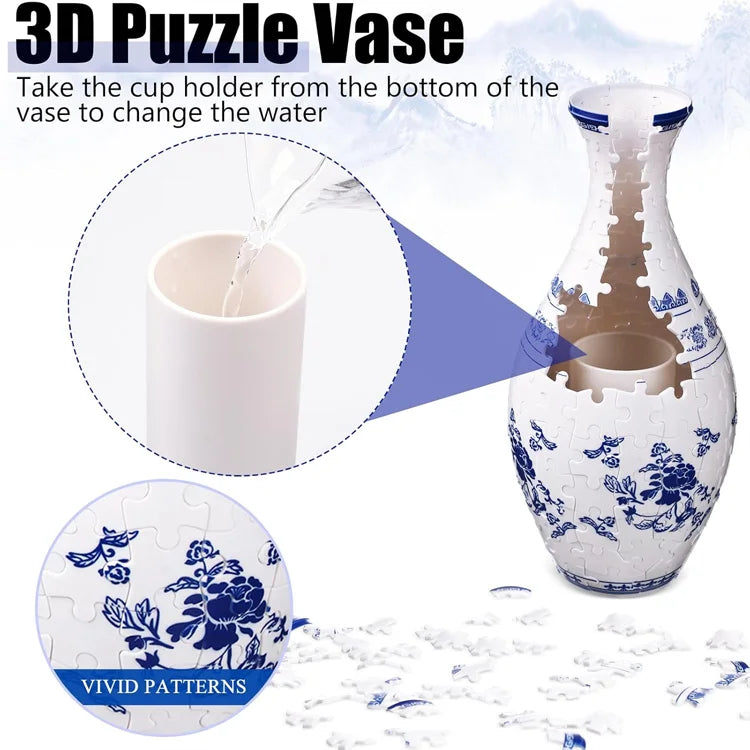 BloomCraft 3D Puzzle Vase