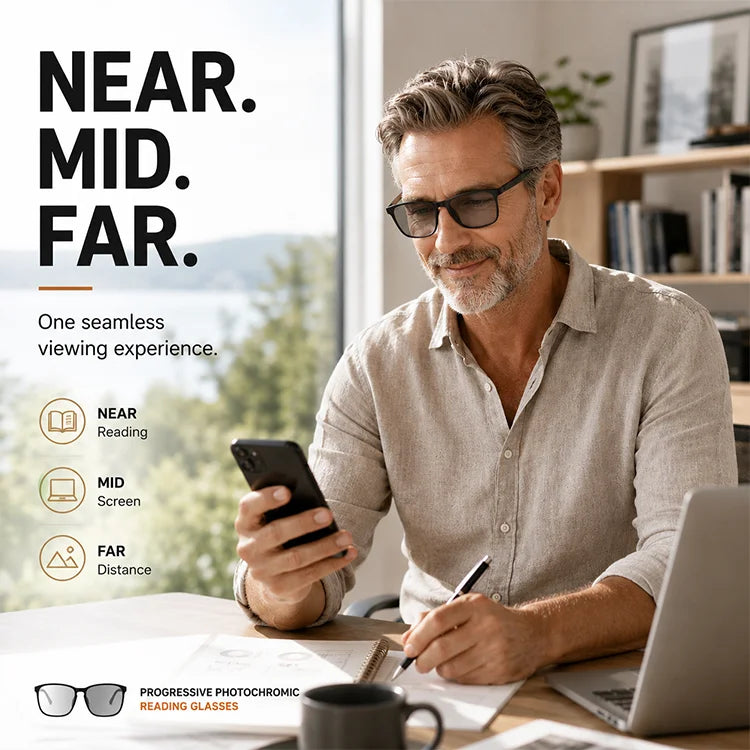 Photochromic Blue Light Reading Glasses