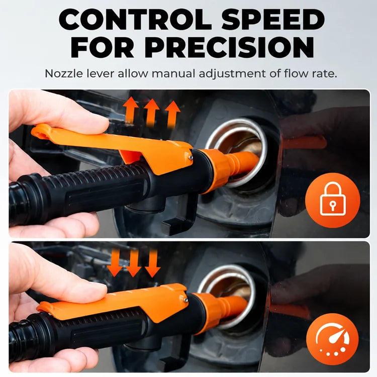 Battery Powered Fuel Transfer Pump with Flexible Hose