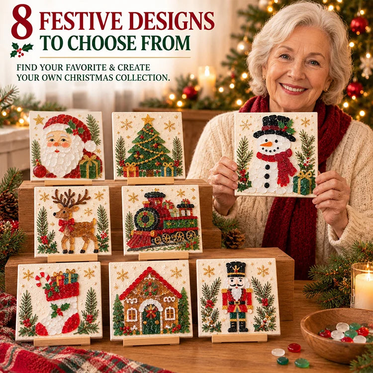 DIY Christmas Sea Glass Art Kit