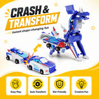 2-in-1 Magnetic Crash-Transforming Cars