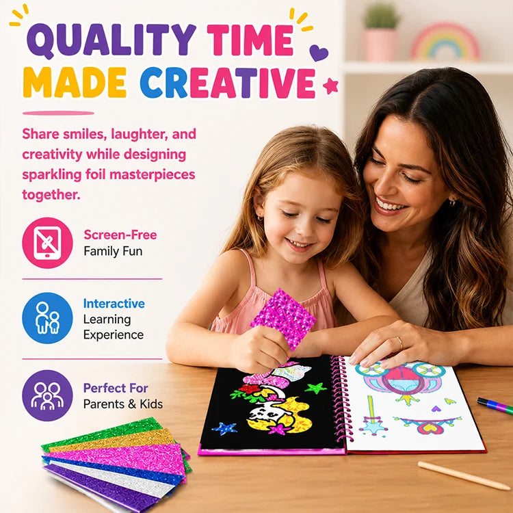 Foil Art Craft Book For Kids