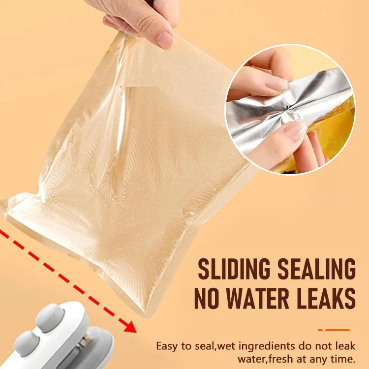 ZipNSeal - 2-in-1 Mini Bag Sealer & Cutter