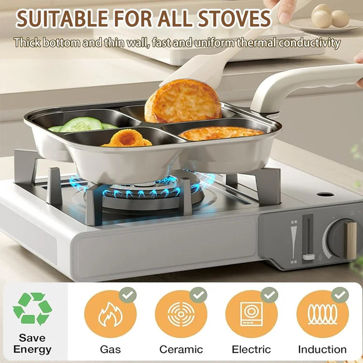 Premium Titanium Interior Breakfast Pan — Designed for Smooth, Even Cooking
