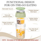Overnight Oats Containers with Lids & Spoons