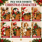 Peekaboo Christmas Corner Decor – 8 Festive Door Frame Characters
