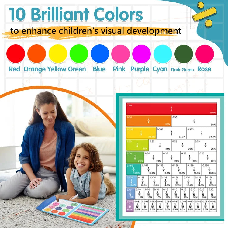 MagnaFraction Learning Book – Magnetic Fraction Puzzle Set