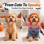 🤣Funny Walking Horror Doll Dog Costume