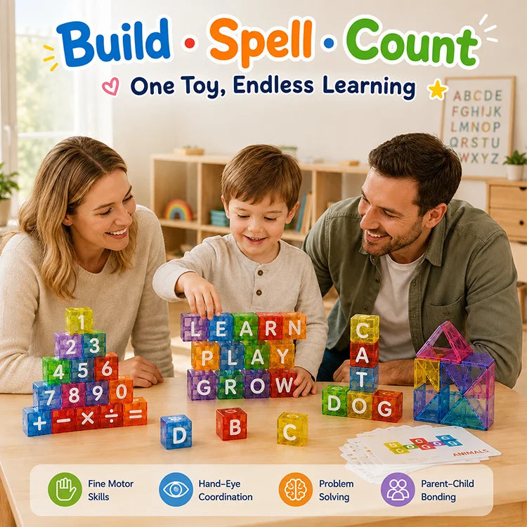 Magnetic Letter & Number Blocks