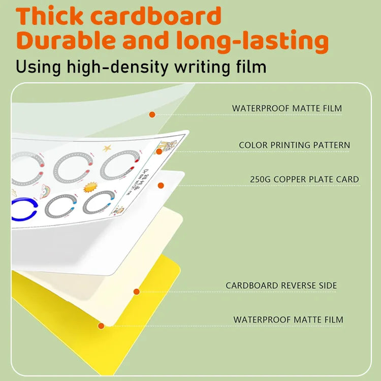 Reusable Tracing Workbook for Kids Ages 3+