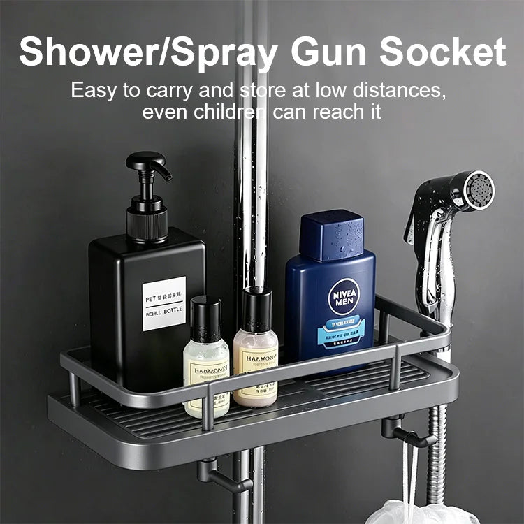 Adjustable Shower Organizer – No-Drill, Self-Draining & Ultra Stable
