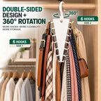 12-Hook Double-Sided Closet Organizer