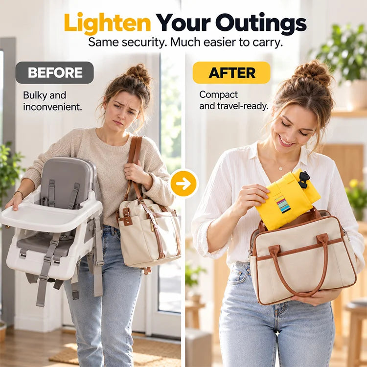 Portable Baby Feeding Support Strap – Adjustable Mealtime Chair Wrap