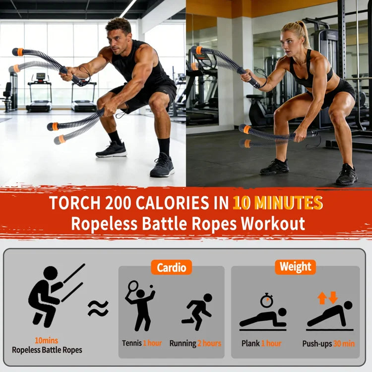 Adjustable Ropeless Battle Rope Trainer