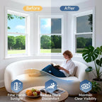 HeatShield™ Window Film — UV Blocking & Heat Reduction Privacy Film