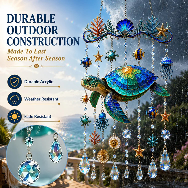 Ocean Charm Crystal Wind Chime