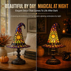 Witch Hat Stained Glass Lamp