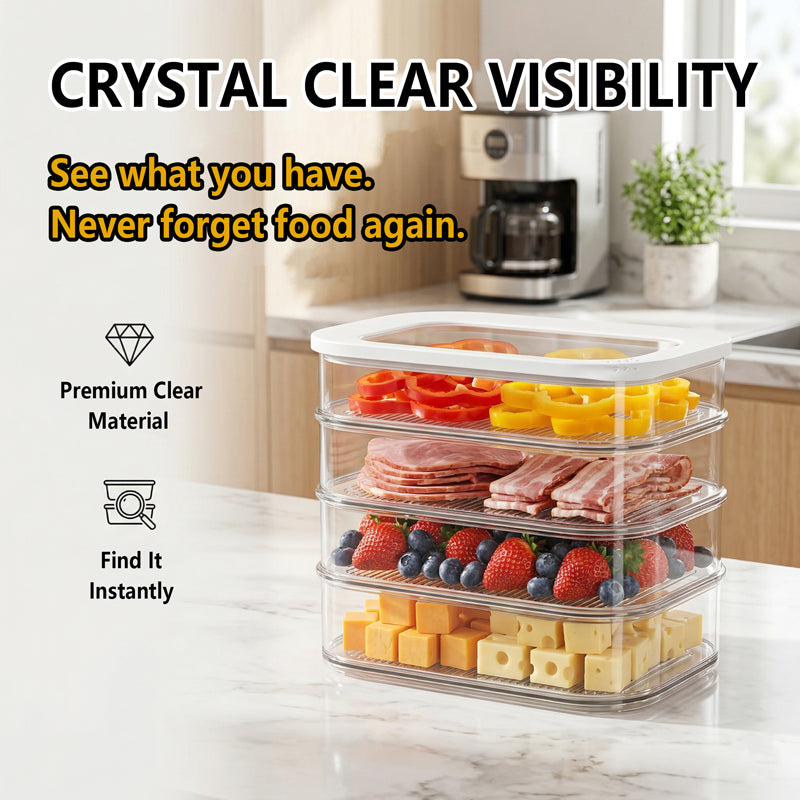 Space-Saving Multi-Layer Food Storage System