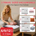 Cordless Vacuum Compression Bags with Electric Pump - Save Up to 80% Space in Seconds