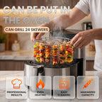 24-Skewer Vertical Kabob Rack for Air Fryer & Oven