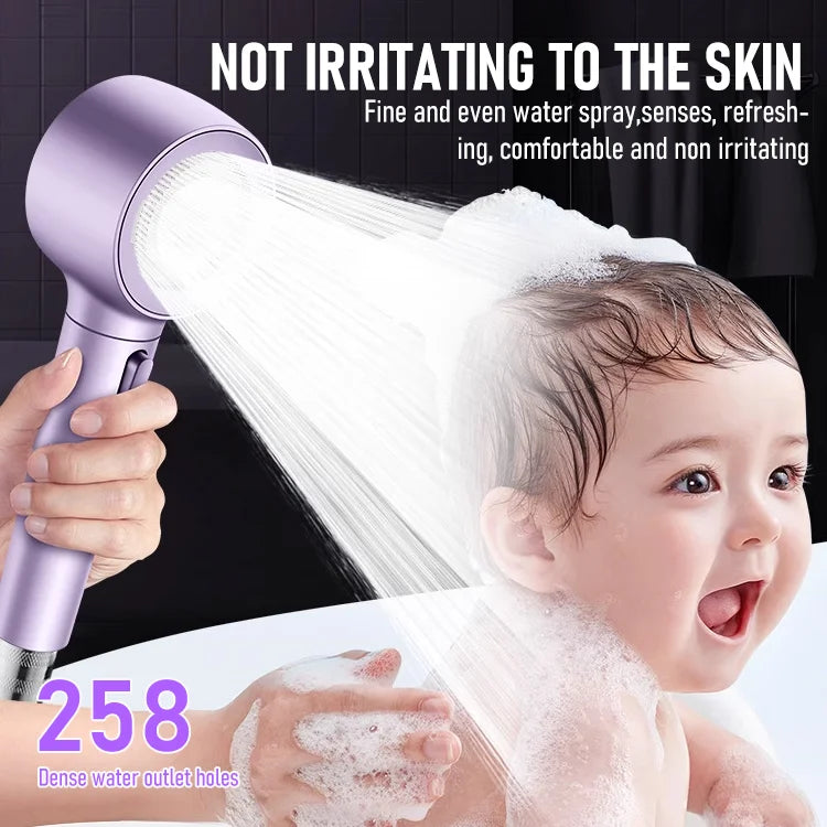 MistFlow - 360° Anti-Clog Showerhead