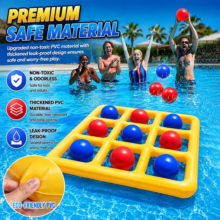 Inflatable Pool Tic Tac Toe Game