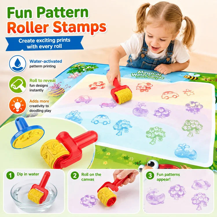 Reusable Water Magic Drawing Mat — Creative Learning Gift For Kids