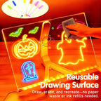 Neon Glow Drawing Board for Kids