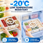 Portable Divided Food Storage Container