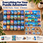 World Travel Landmarks 24-Day Puzzle Adventure