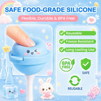 BPA-Free Silicone Round Popsicle Mold – Homemade Fruit Ice Pop Maker