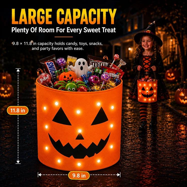 LED Halloween Trick-or-Treat Bag