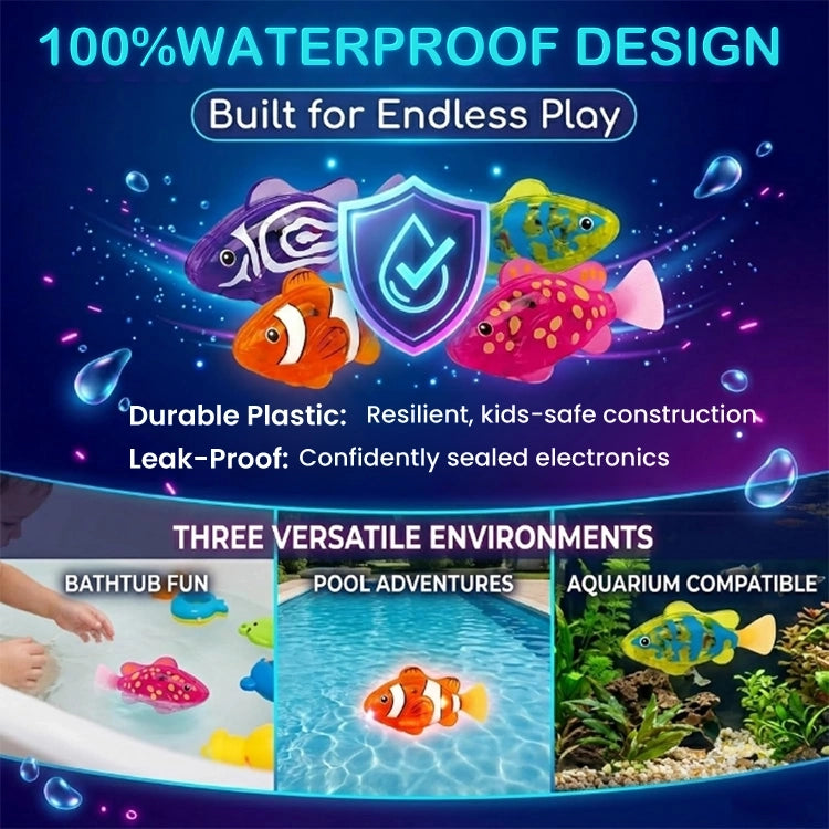 Smart LED Robotic Fish — Auto-Swimming, Motion-Activated & Realistic Water Play