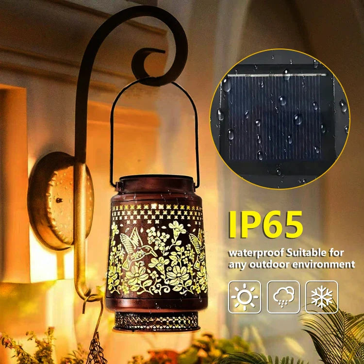 Outdoor Solar Lantern – Hummingbird, Butterfly, Sunflower, Dragonfly & Owl